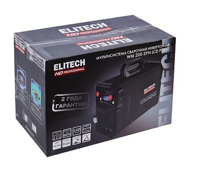  Сварочная инверторная мультисистема ELITECH HD WM 200 SYN LCD PULSE 204473, фото 10 