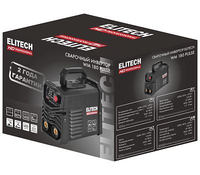  Сварочный инвертор ELITECH HD WM 180 PULSE 204465, фото 8 
