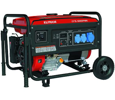  Бензиновый генератор (электростанция) ELITECH СГБ 8000РМК 205552, фото 1 