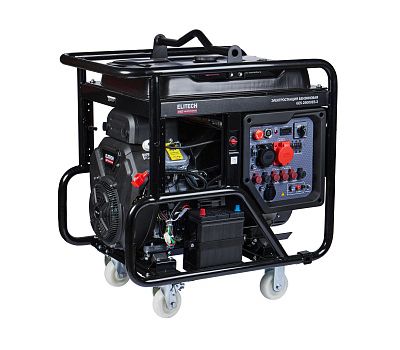  Бензогенератор трехфазный ELITECH HD GES 25000ЕS-3 204575, фото 1 