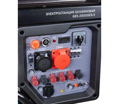  Бензогенератор трехфазный ELITECH HD GES 25000ЕS-3 204575, фото 6 