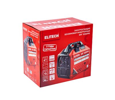  Генератор бензиновый инверторный ELITECH БИГ 3000РМ 210597, фото 14 