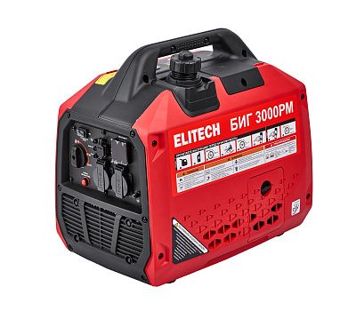  Генератор бензиновый инверторный ELITECH БИГ 3000РМ 210597, фото 9 