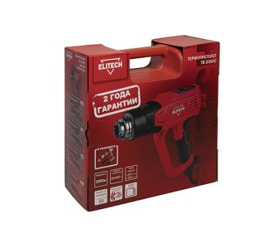  Термопистолет (Технический фен) сетевой ELITECH ТВ 2060С (E2207.007.01) 204524, фото 13 