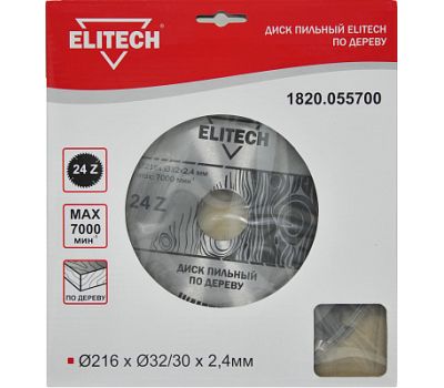  Диск пильный ELITECH 1820.055700 187784, фото 1 