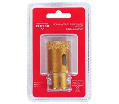 Коронка алмазная для УШМ ELITECH 1820.121900 198414, фото 1 