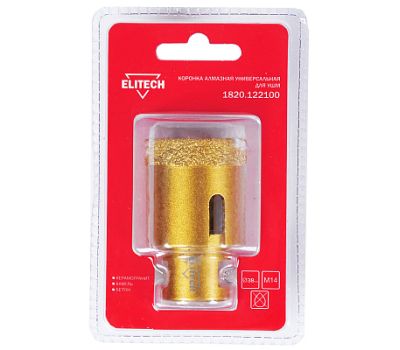  Коронка алмазная для УШМ ELITECH 1820.122100 198416, фото 1 