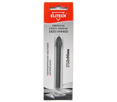  Сверло для стекла/кафеля ELITECH 1820.044400 187556, фото 1 