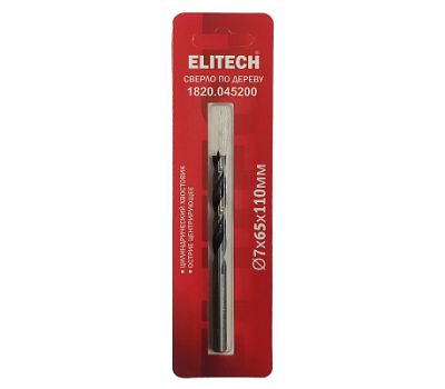  Сверло по дереву ELITECH 1820.045200 187564, фото 1 