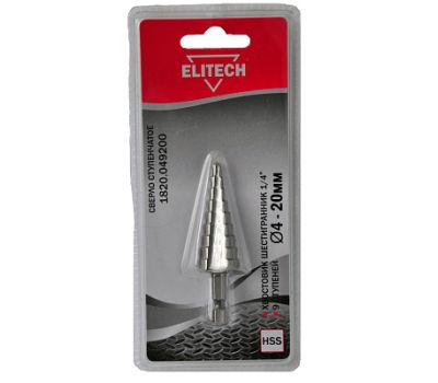  Сверло ступенчатое ELITECH 1820.049200 187604, фото 1 