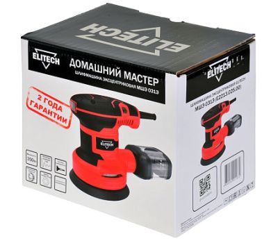  Шлифмашина эксцентриковая ELITECH ДМ МШЭ 031Э (E2213.025.00) 202427, фото 4 