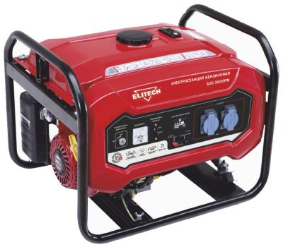  Бензиновый генератор (электростанция) ELITECH БЭС 3500РМ 175457, фото 1 