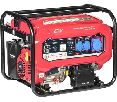  Бензиновый генератор (электростанция) ELITECH БЭС 8000ЕАМ 181324, фото 1 