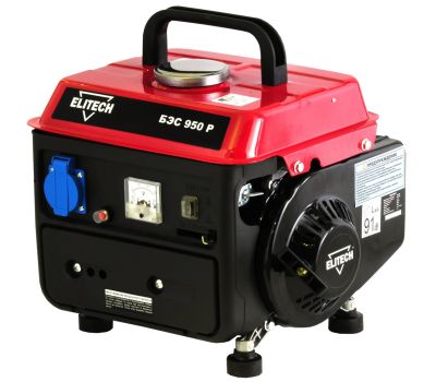  Бензиновый генератор (электростанция) ELITECH БЭС 950Р 155673, фото 1 