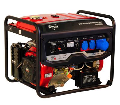  Бензиновый генератор (электростанция) ELITECH СГБ 8000Е 180648, фото 1 