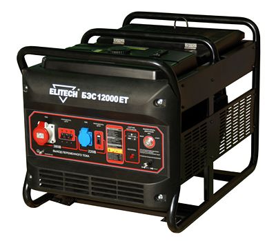  Генератор бензиновый ELITECH БЭС 12000ЕТ 163402, фото 1 