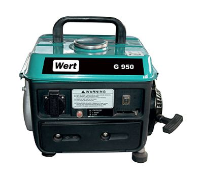  Генератор бензиновый WERT G 950 163919, фото 1 