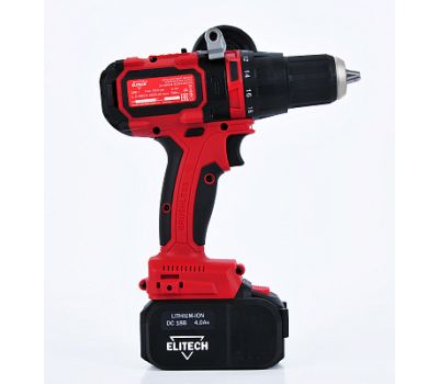  Аккумуляторная ударная дрель-шуруповерт бесщеточная ELITECH ДА 18УБЛ2 (Е2201.002.02) 191609, фото 1 