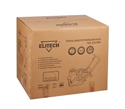  Плита вибротрамбовочная ELITECH ПВТ 120БВЛ 182103, фото 2 