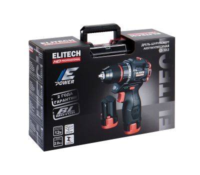  Аккумуляторная дрель-шуруповерт бесщеточная ELITECH HD CD 12L2 (E2201.038.01) 205713, фото 5 