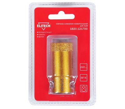  Коронка алмазная для УШМ ELITECH 1820.121700 198412, фото 1 