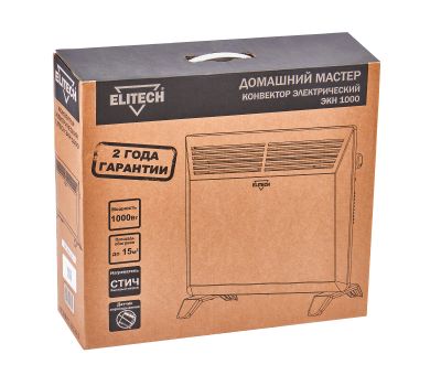  Электрический конвектор ELITECH ДМ ЭКН 1000 209194, фото 8 