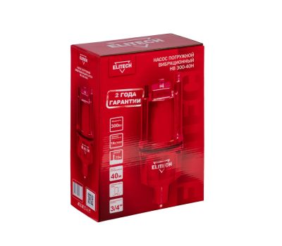  Насос вибрационный ELITECH НВ 300-40Н 205628, фото 1 