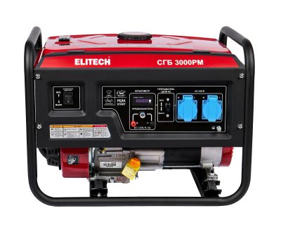  Бензиновый генератор (электростанция) ELITECH СГБ 3000РМ 205550, фото 1 