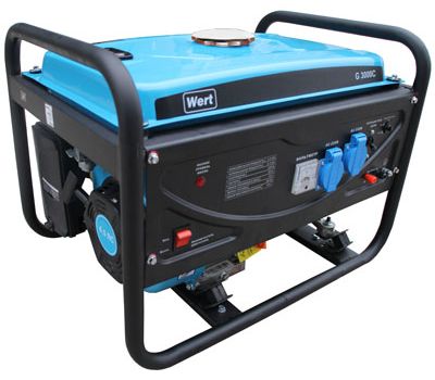  Бензиновая электростанция (Генератор) WERT G 3000C 179962, фото 1 