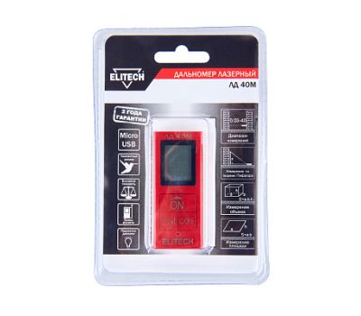  Лазерный дальномер ELITECH ЛД 40М 196361, фото 10 