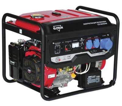  Бензиновый генератор (электростанция) ELITECH СГБ 8000ЕАМ 187147, фото 1 
