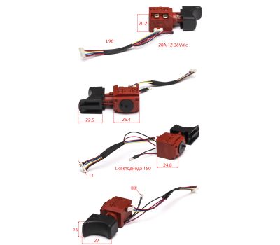  Выключатель ДА 18 УБЛ2 Elitech 1801.063000 194917, фото 1 