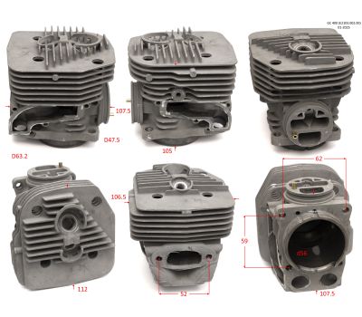  Цилиндр GC 400 (E2103.002.00) Elitech 1202.012700 214139, фото 1 