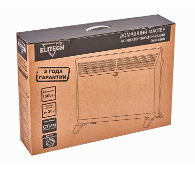  Электрический конвектор ELITECH ДМ ЭКН 1500 209195, фото 8 