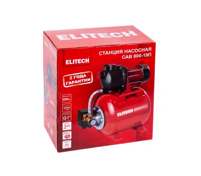  Насосная станция ELITECH САВ 800-19П 205651, фото 9 
