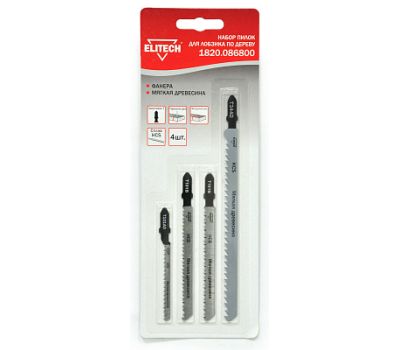  Набор пилок для лобзика ELITECH 1820.086800 190402, фото 1 