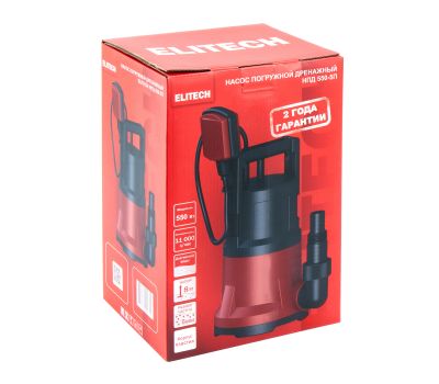  Насос погружной дренажный ELITECH НПД 550-5П 205630, фото 6 