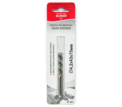  Сверло для металла ELITECH 1820.050500 187617, фото 1 