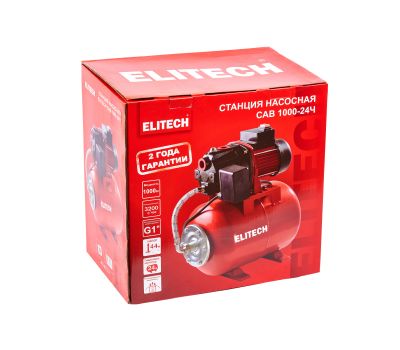  Насосная станция ELITECH САВ 1000-24Ч 205658, фото 10 