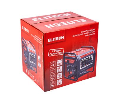  Бензиновый генератор инверторного типа ELITECH БИГ 3800РМ 204587, фото 1 