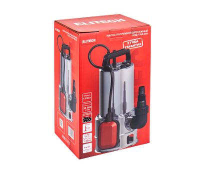  Насос погружной дренажный ELITECH НПД 1100-35П 205635, фото 6 