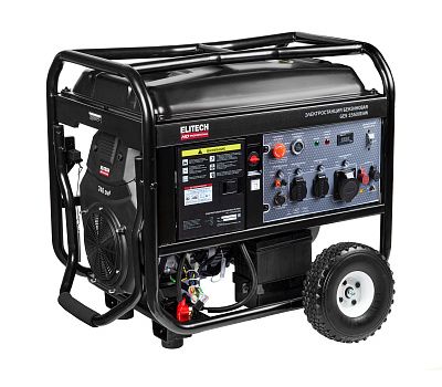  Бензогенератор однофазный ELITECH HD GES 15500ЕAW 204573, фото 2 