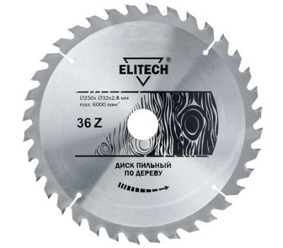  Диск пильный ELITECH 1820.056400 187791, фото 1 