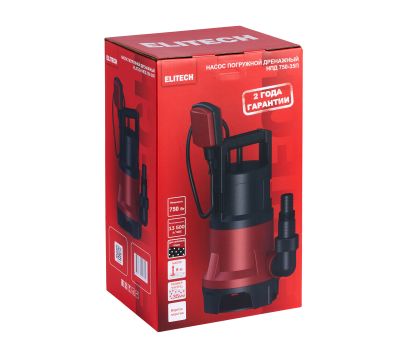  Насос погружной дренажный ELITECH НПД 750-35П 205633, фото 9 