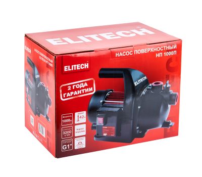  Насос садовый ELITECH НП 1000П 205644, фото 6 