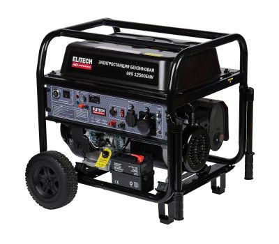  Бензогенератор однофазный ELITECH HD GES 12500ЕAW 204674, фото 3 