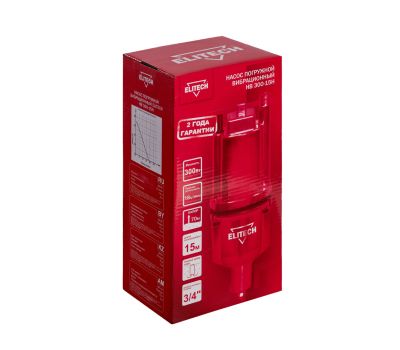  Насос вибрационный ELITECH НВ 300-15Н 205624, фото 7 