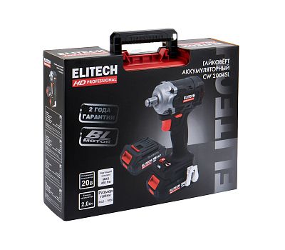  Аккумуляторный ударный гайковёрт ELITECH HD CW 2004SL (E2201.056.01) 205737, фото 10 