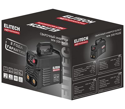  Сварочный инвертор ELITECH HD WM 200 PULSE 204466, фото 8 