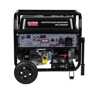  Бензогенератор однофазный ELITECH HD GES 12500ЕAW 204674, фото 8 